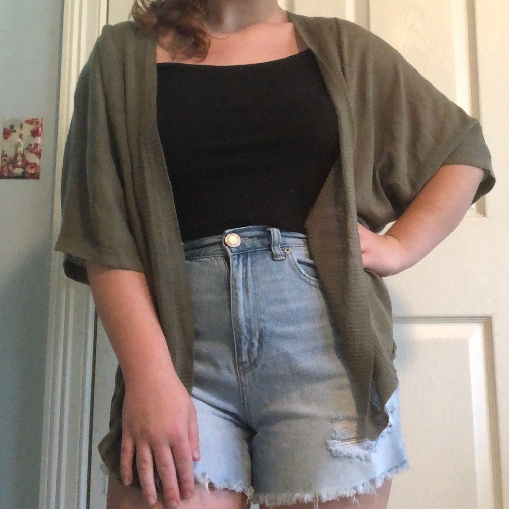 Chico’s Vintage Olive Green Shaw